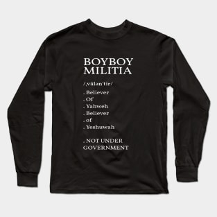 Boyboy Militia (dictionary collection) Long Sleeve T-Shirt